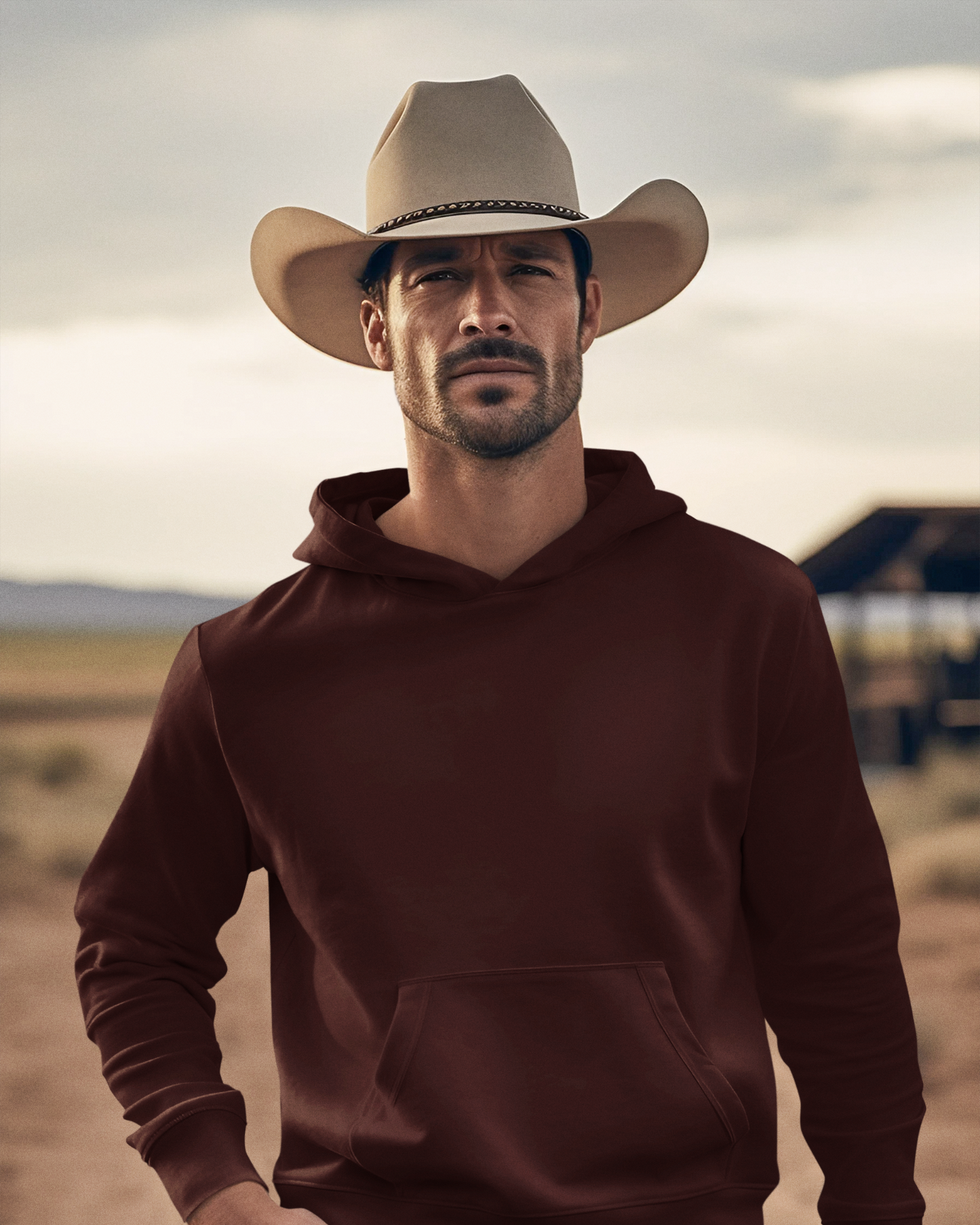 Niyaan Urban Maroon Hoodie – Premium Crew-Neck Style for Men
