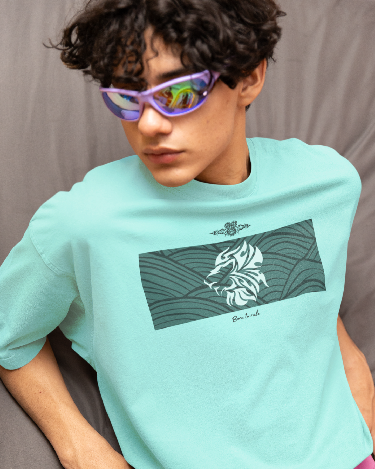 Born to Rule - Mint Oversized Tee