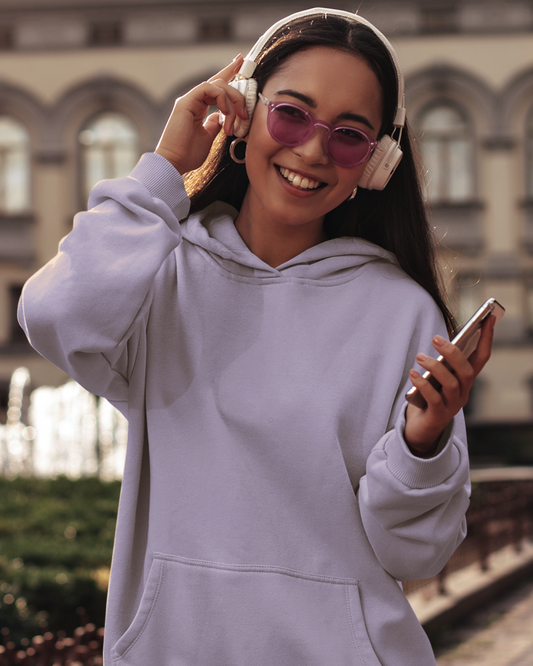 Lavender Bliss: Premium Urban Hoodie for Women