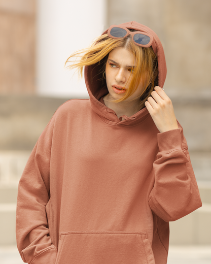 Radiance in Comfort - Niyaan’s Premium Coral Hoodie for Women