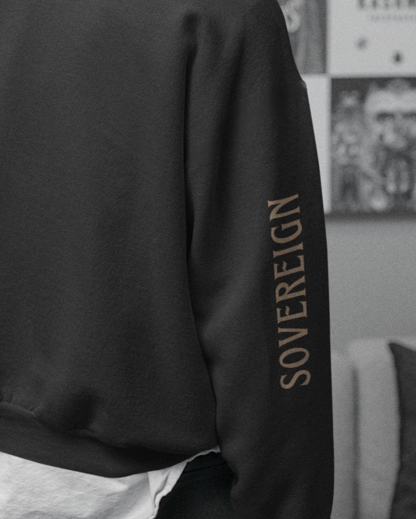 "SOVEREIGN" Premium Black Sweatshirt