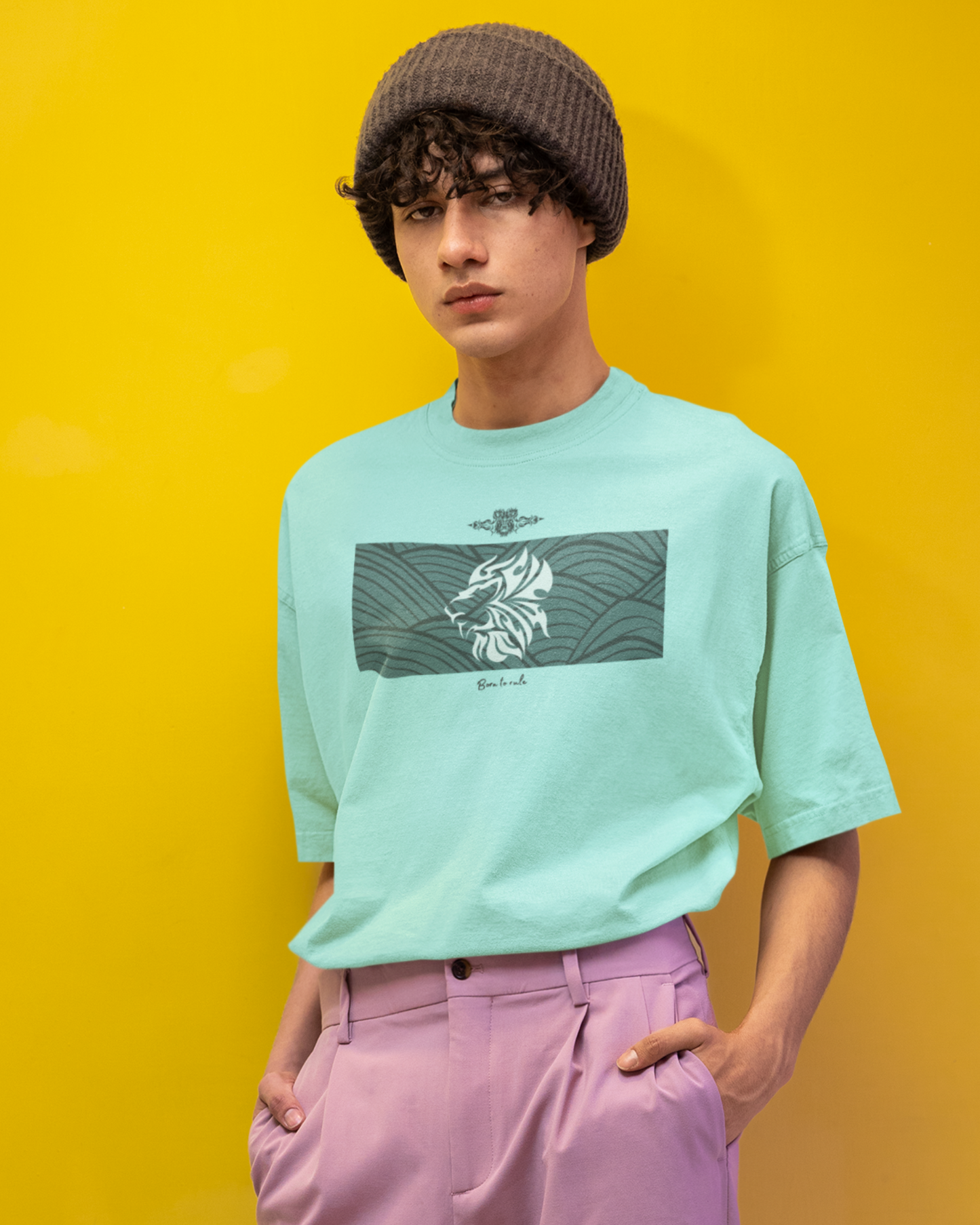 Born to Rule - Mint Oversized Tee