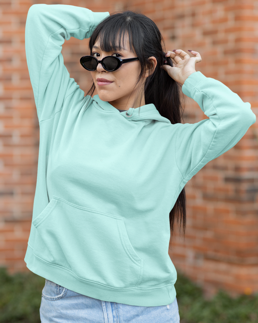 Serene Glow - Niyaan's Premium Mint Hoodie for Women