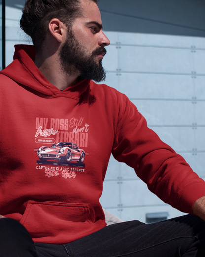 Retro Rider Ferrari Hoodie – Unleash the Drive