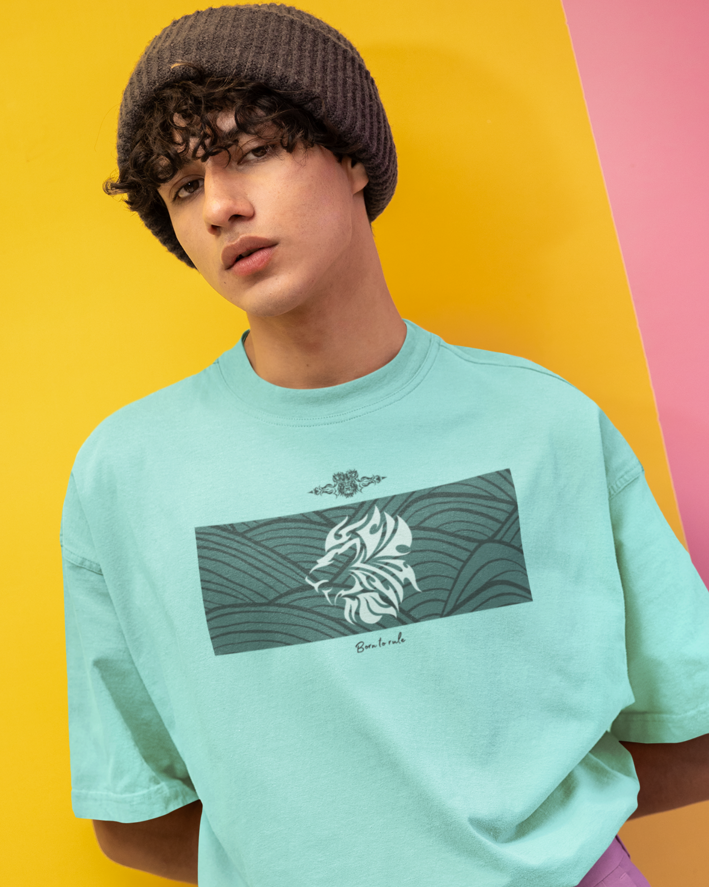 Born to Rule - Mint Oversized Tee