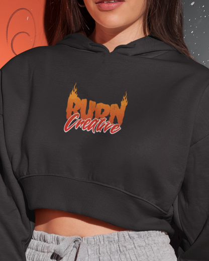 Burn Creative Women's Crop Hoodie